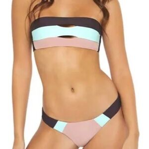 Pilyq swim Rivera color block bikini